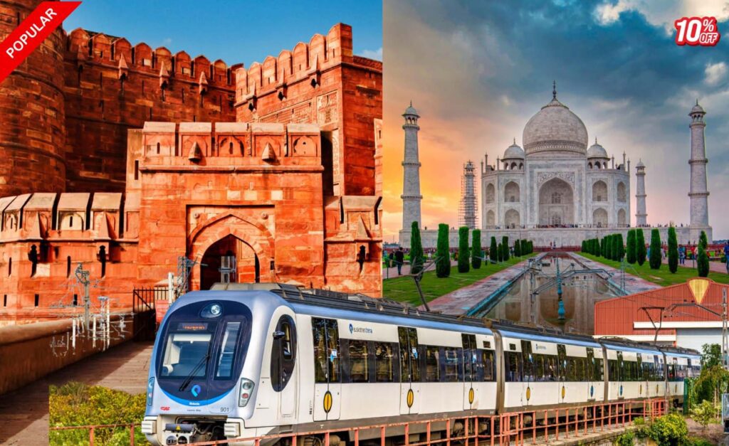 Same Day Taj Mahal and Agra Fort Tour by Gatimaan Train